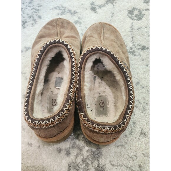 UGG Tasman Shoes Mens Size 12 Brown Suede Shearling Lined Clog Slippers 5950 main image 7